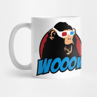 3d amazed ape Mug